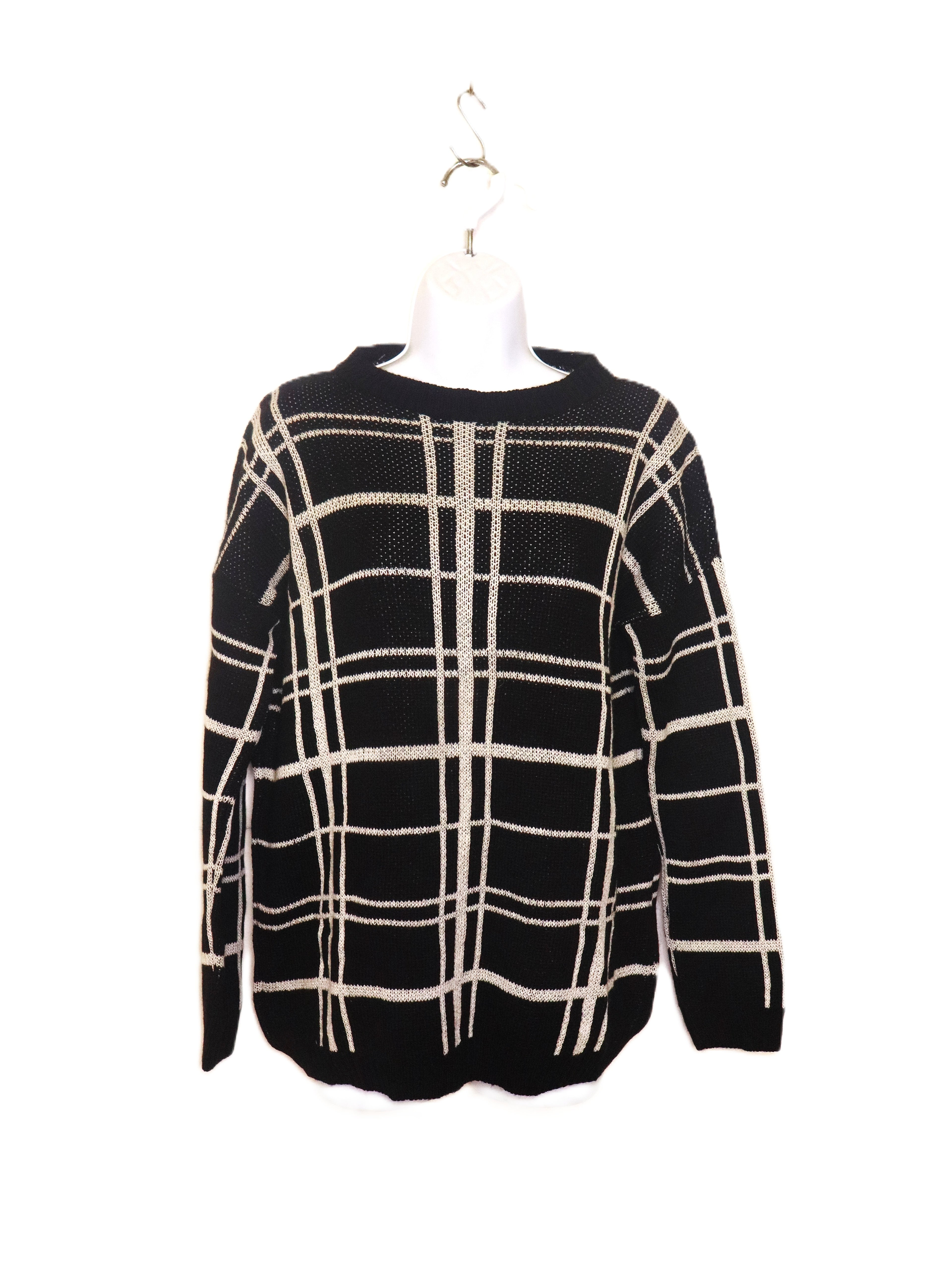 PULL rétro à carreaux