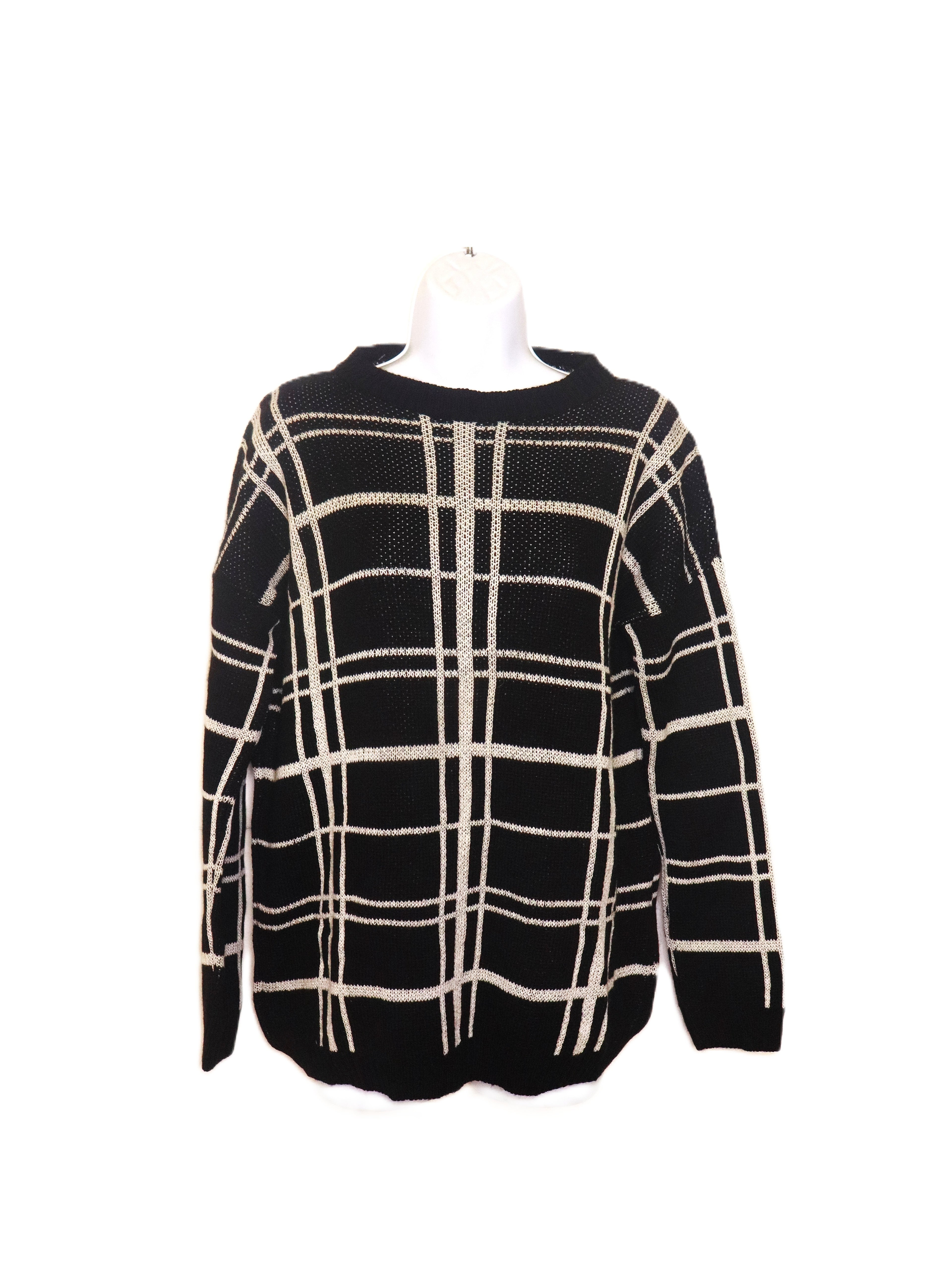 PULL rétro à carreaux